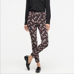 J Crew Brand New never worn Point Sur Hightower Straight Jean in floral print